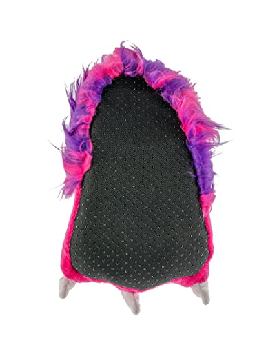 Lazy One Animal Paw Slippers for Kids and Adults, Fun Costume for Kids, Cozy Furry Slippers (Pink Monster, Medium) - Image 3