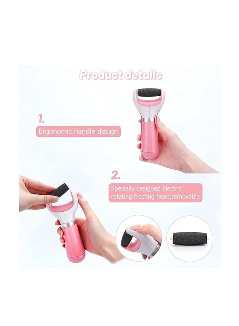 ORiTi Electric Foot File Hard Skin Remover 1pcs Hard Skin Remover Cordless Rechargeable Charging and IPX7 Waterproof Wet & Dry Use for Cracked Heels Calluses - Image 5