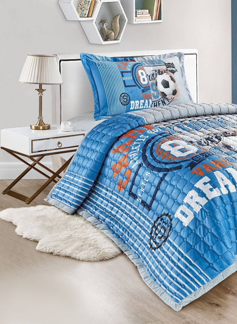 ريد روز طقم لحاف سرير اطفال مخمل مكون من 3 قطع مقاس مفرد متعدد الألوان - Image 3