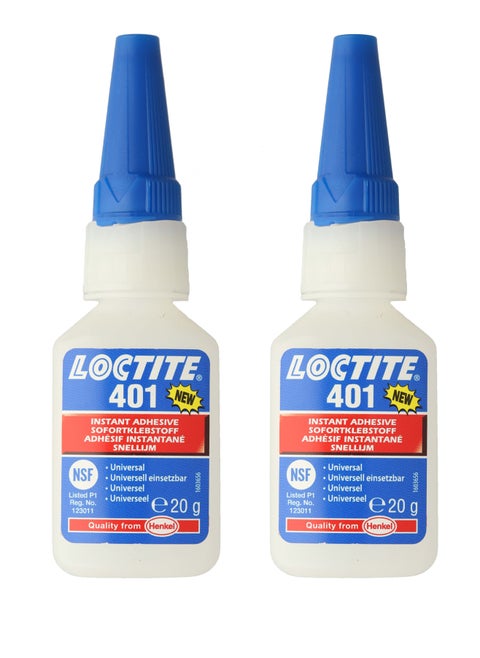 Loctite 401 2 pcs Multi Purpose Adhesive Multi Purpose Super Glue 20g