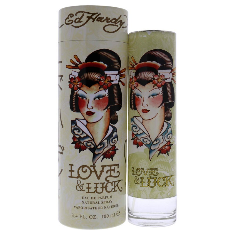 Ed Hardy Love Luck for Women 34 oz 100 ml EDP Spray Pack of 1