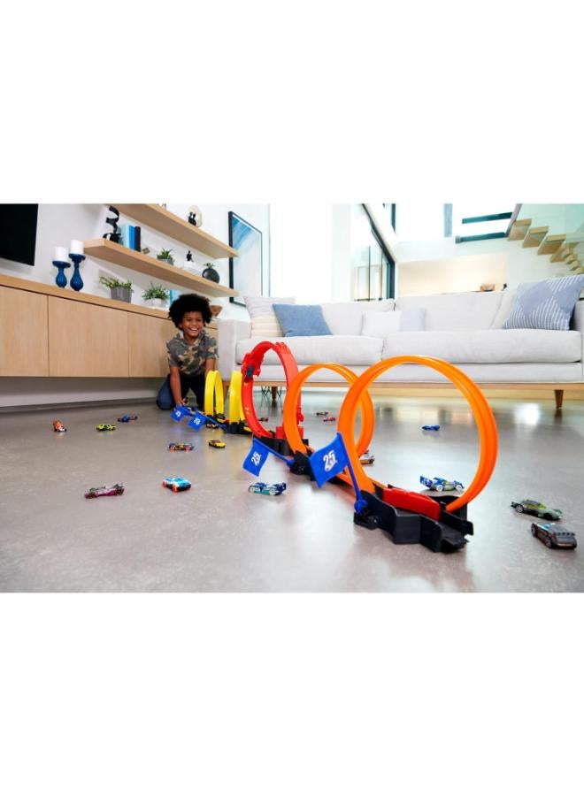Hot Wheels HDR83 Multi-Loop Race Off Playset, With 1 Car, Gift for Kids 4 to 10 - Image 1