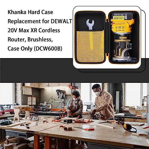 Khanka Hard Case replacement for DEWALT 20V Max XR Cordless Router, Brushless, Case Only (DCW600B) - Image 5