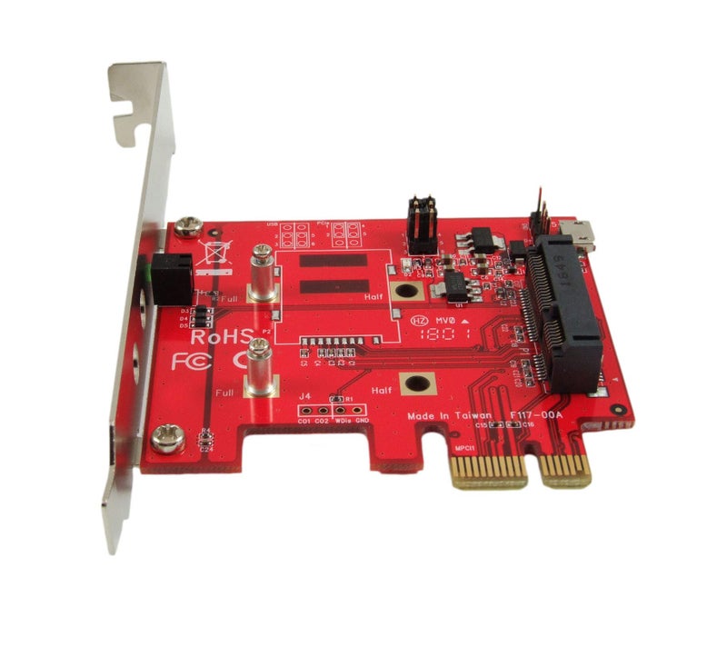 Ableconn PEX-MP117 Mini PCI-E to PCI-E Adapter Card - Mini PCIe to PCIe Adapter - mPCIe to PCIe - Ideal for Wireless Mini PCI Express Card, TAA - Image 5
