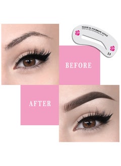 BONITO 48-Pieces Reusable Eyebrow Drawing Template, Grooming Stencil Kit for DIY Tools Eyebrows Shaping  - Image 3