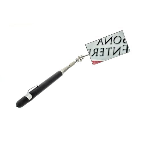 SE 33-Inch Telescoping Rectangular Mirror with Cushion Grip Handle - Adjustable, Pivoting 2x3.5 Inch Mirror for Automotive, Home Inspection, and Hard-to-Reach Areas - Image 1