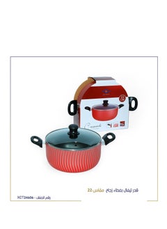 Tefal saucepan with glass lid, size 22