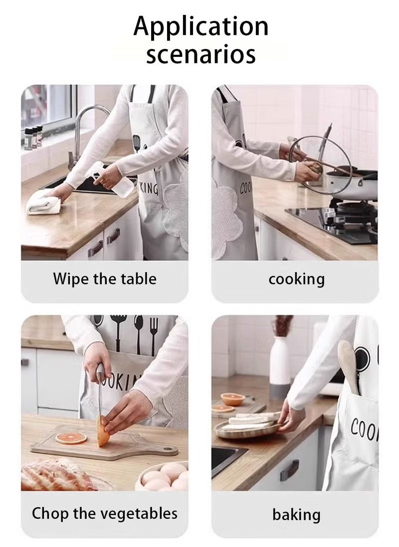 كيلا مريلة مطبخ، مريلة طبخ، مريلة بجيوب، مريلة منزلية، مريلة طبخ مقاومة للماء، مناسبة للمنازل والطهاة.  - Image 2