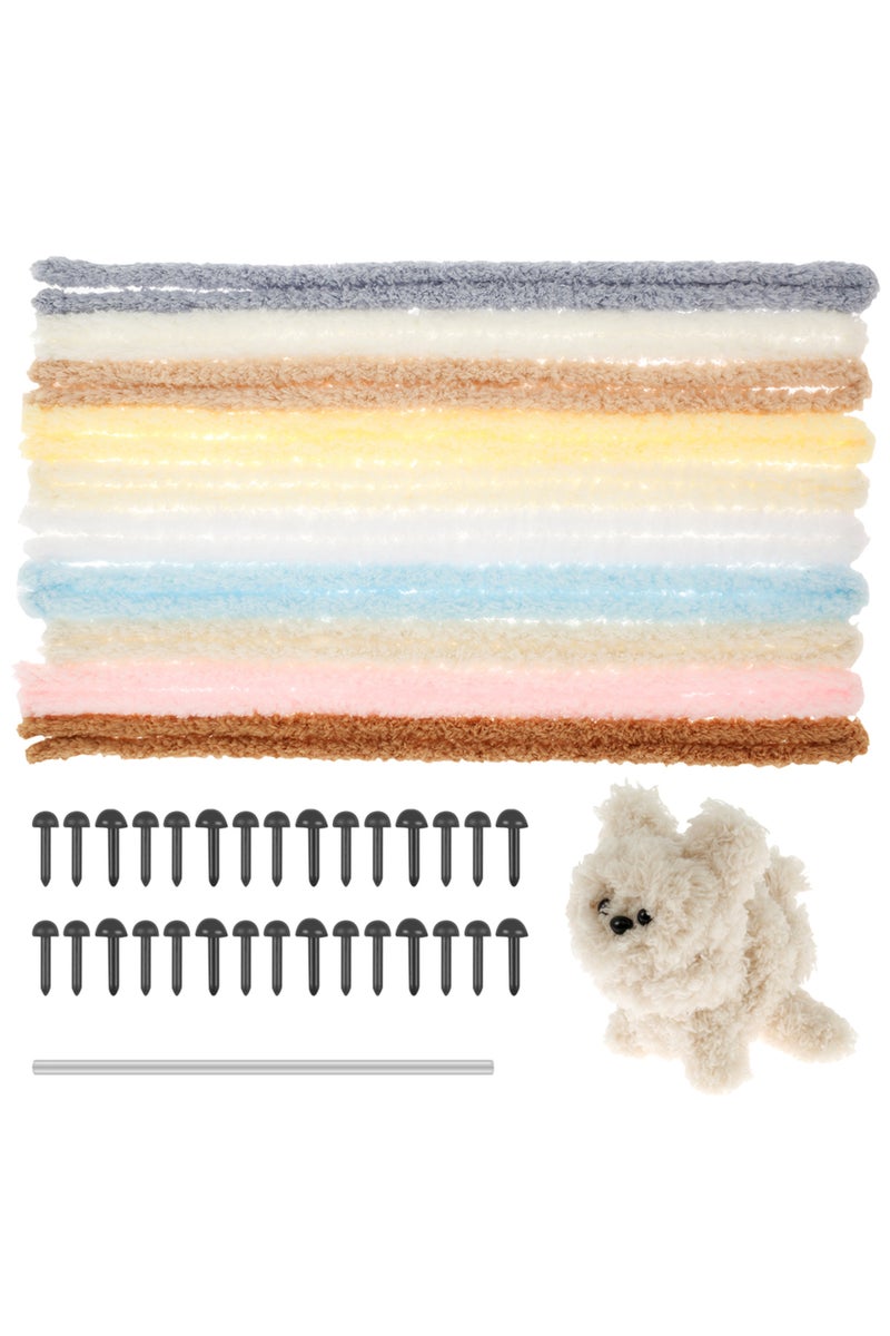 erorex other 15mm coal velvet 10Pcs Pipe Cleaners 39.37 Inches Thick Plush Pipe Cleaners Craft Soft Chenill