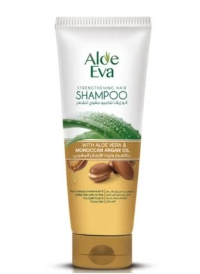 Aloe Eva Strengthening Hair Shampoo 230ml + Conditioner with Aloe Vera and Moroccan Argan Oil Green 230ml + oil with aloe vera extract and olive oil 255ML