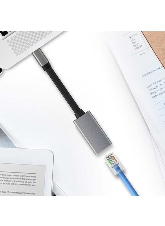 Generic USB-C to Ethernet Adapter, Aluminium High-Speed USB Type-C to 1Gbps RJ45 Gigabit Ethernet LAN Network Adapter for MacBook Pro, MacBook Air, Surface book, Chromebook, XPS, Samsung S10, S10+  - Image 4