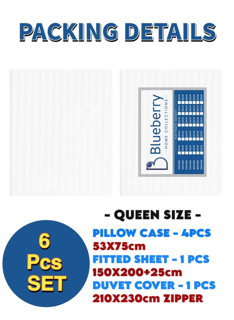 بلوبيري طقم غطاء لحاف بحجم كوين 6 قطع - Image 2