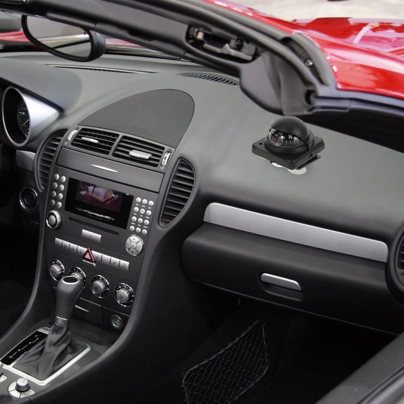 Adjustable Magnetic Declination Car Compass Ball Dashboard Mount for Vehicle Navigation - Image 5