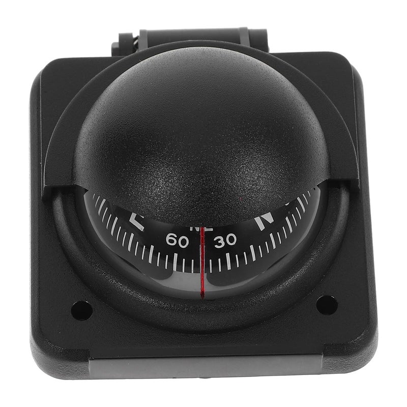Adjustable Magnetic Declination Car Compass Ball Dashboard Mount for Vehicle Navigation - Image 2
