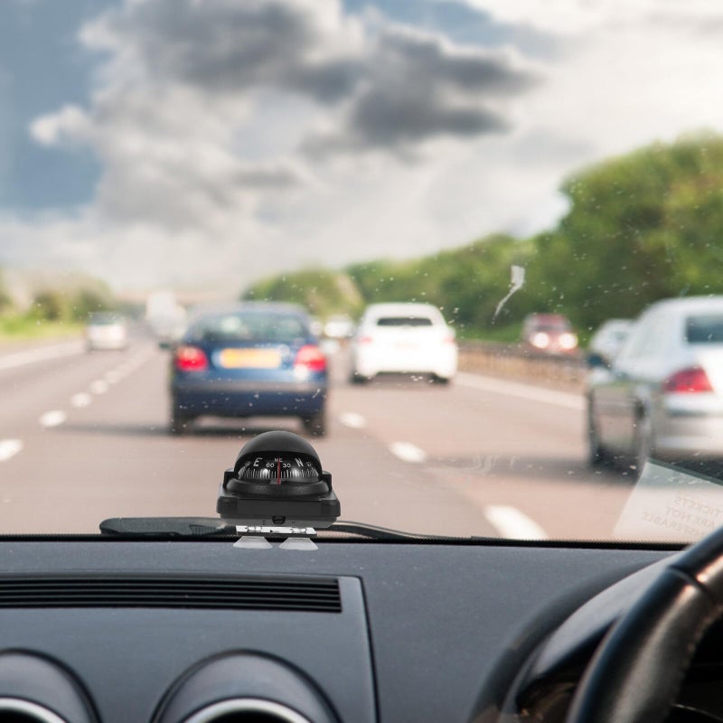 Adjustable Magnetic Declination Car Compass Ball Dashboard Mount for Vehicle Navigation - Image 4