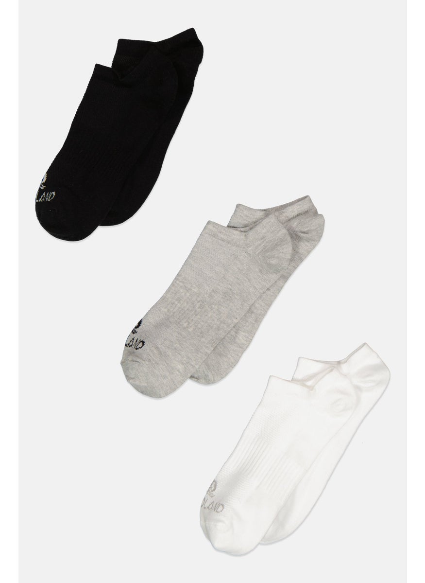 Nordland Men 3 Pair Lightweight Ankle Socks, Multicolor  - Image 1