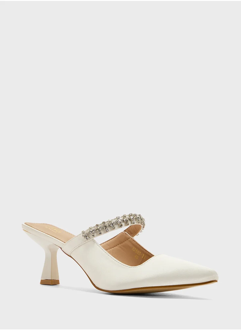 ايلا ليمتد اديشن Diamante Heeled Pump
