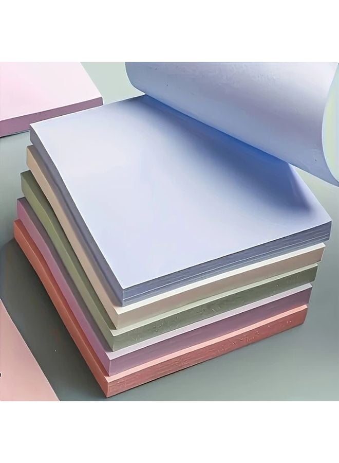Morandi Five Color Self Adhesive Notes 100pcs Removable Memo Pad Set - Image 5