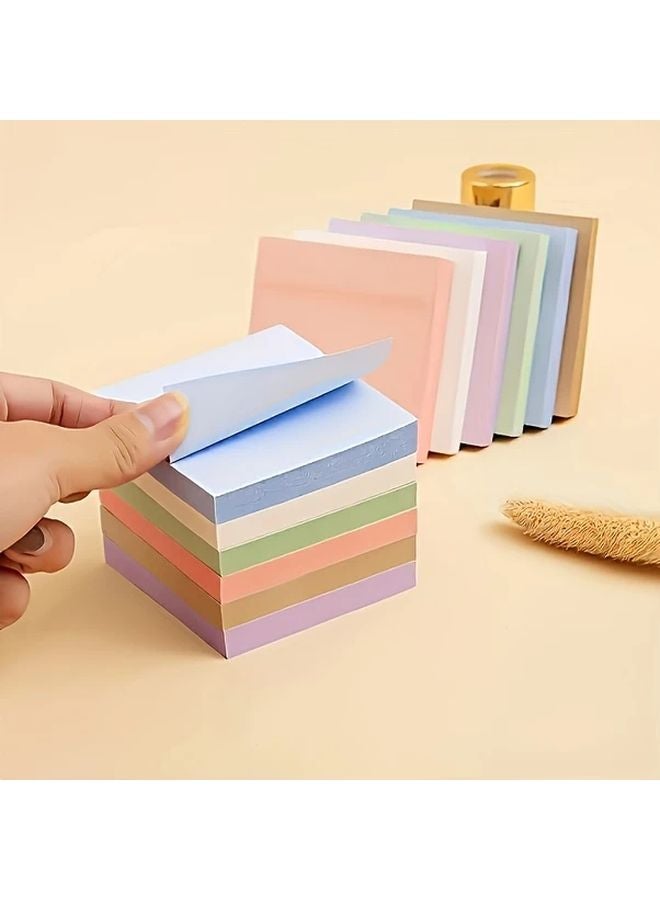 Morandi Five Color Self Adhesive Notes 100pcs Removable Memo Pad Set - Image 4