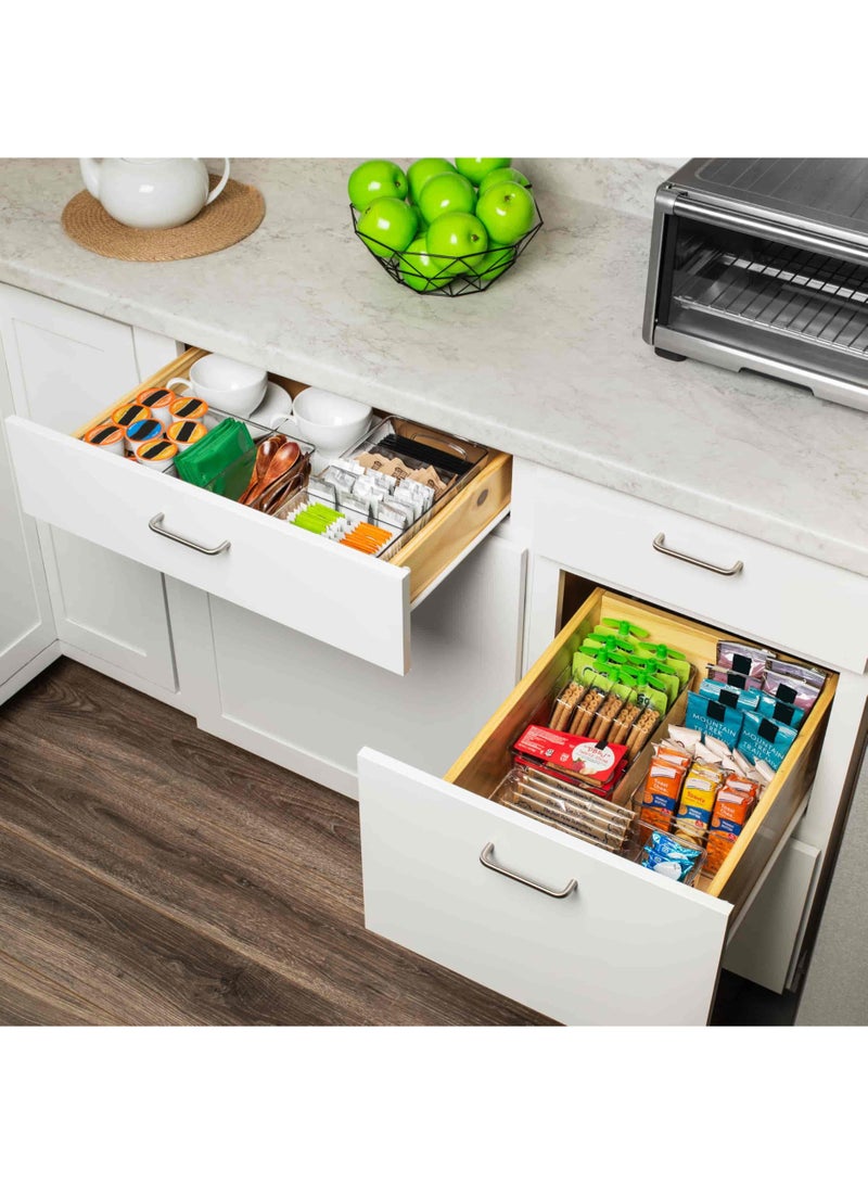 Anmi 4 Pack Kitchen Organizers and Storage, Great Fridge or Snack Organizer, Perfect in Refrigerator or Cupboard Shelf, Pantry Organizers and Storage and Cabinet Organizer - Image 4