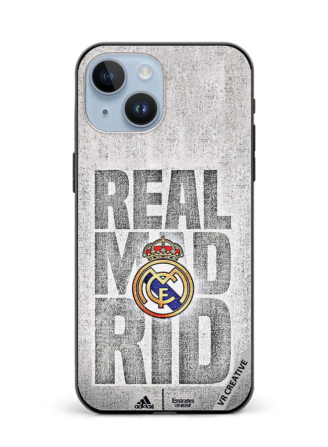 VR CREATIVE Protective Case Cover For Apple iPhone 15 Real Madrid Logo Design Multicolour - Image 1