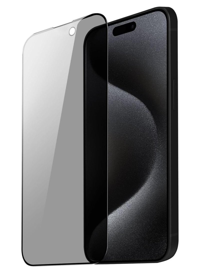 ACLIX Privacy Screen Protector For iphone 16, 9h tempered glass screen protector, Ultra HD Glass, Eazy Installation, Anti Shock Screen, Anti Scratch Protection, Compatible With IPhone 16 - Image 1