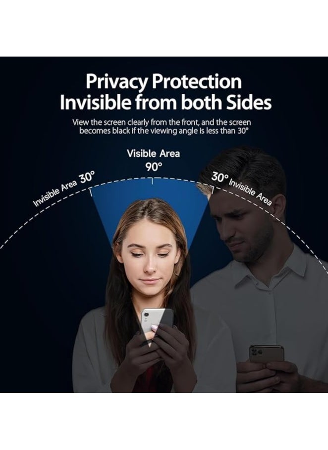 Denx Privacy Screen Protector For iphone 16, 9h tempered glass screen protector, Ultra HD Glass, Eazy Installation, Anti Shock Screen, Anti Scratch Protection, Compatible With IPhone 16  - Image 3