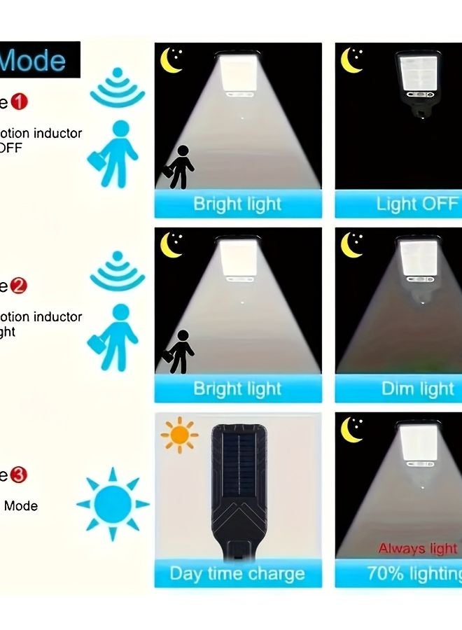 قطعتان من مصابيح الحائط الشمسية للخارج، مصابيح ليد قابلة لإعادة الشحن مع حساس حركة للأمان - Image 5