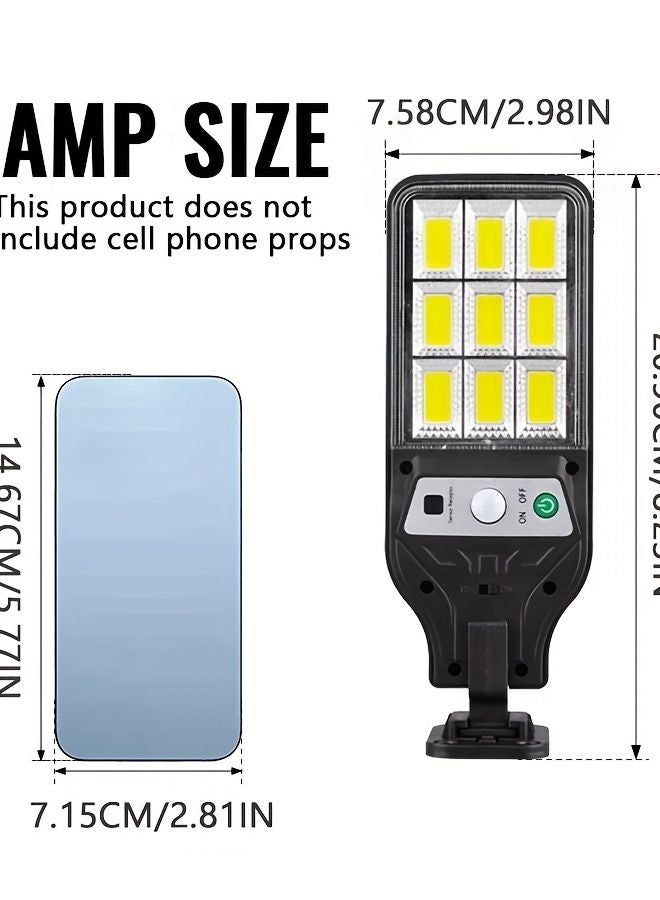 قطعتان من مصابيح الحائط الشمسية للخارج، مصابيح ليد قابلة لإعادة الشحن مع حساس حركة للأمان - Image 4
