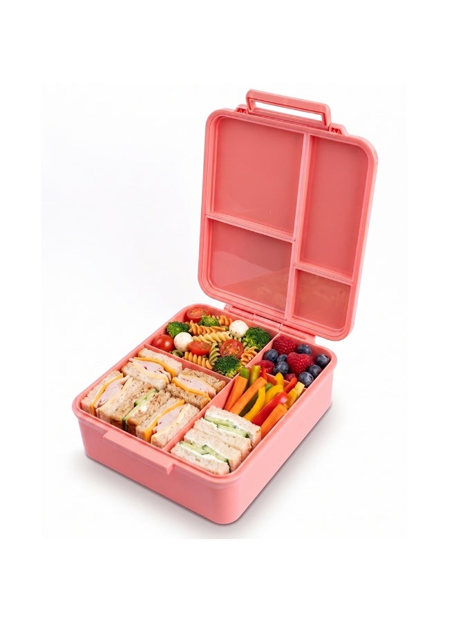 Cocobee Cherry Food Grade Tritan Bento Lunch Box with Food Jar, 4 Compartments - Pink - Image 5