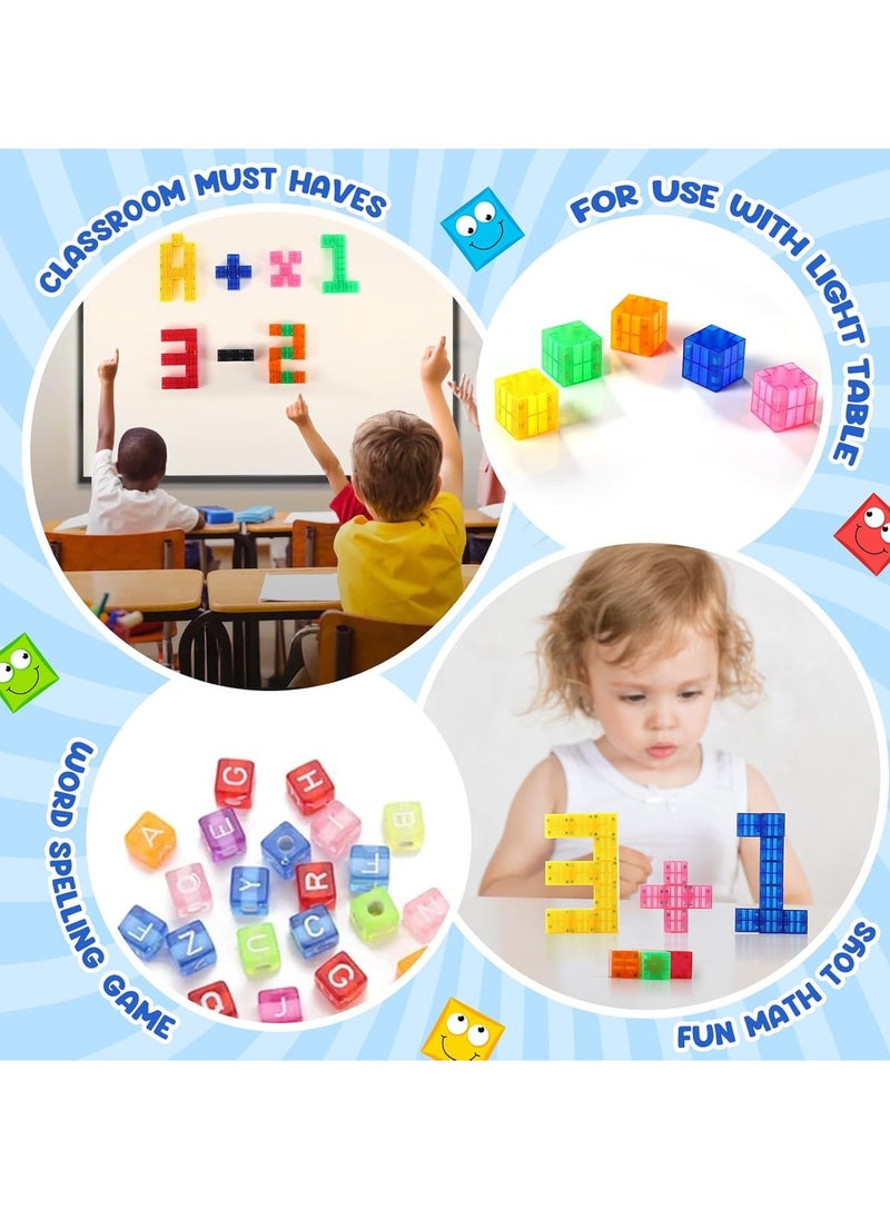 General 64 magnetic blocks for 3, 4, 5, 6, 7, 8 years old, 0.9 inch translucent magnetic blocks, magnetic building blocks, magnetic building toys, building toys  - Image 2