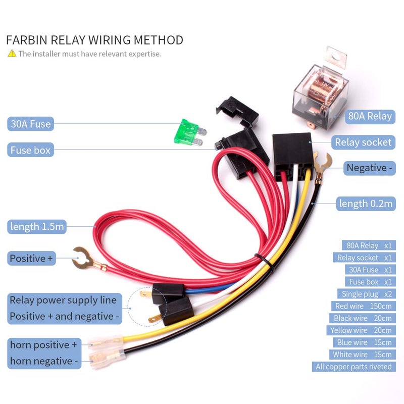 FARBIN Train Horn for Truck 12v 150db Loud Car Horn Snail Air Horn with Air Pump for truck car boat van lorry SUV RV motorcycle off road - Image 4