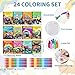 BenLouis 12 Monster Truck Mini Coloring Books Kids with 12 Stacking Crayons Car wheels Party Favors Small Activity Books Bulk for Kids Monster Truck Party Gift Goodie Bag Stuffers - Image 4