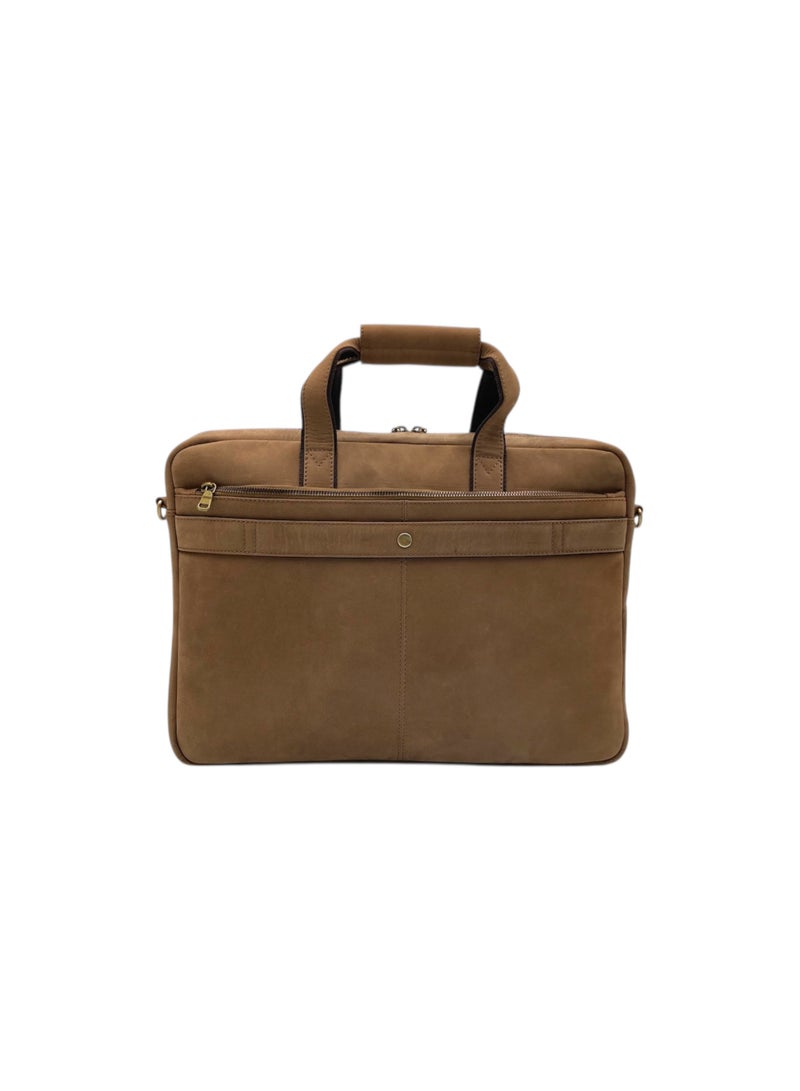 LAVERI LEATHER LAVERI Laptop Bag for Men - Leather Messenger Bag for Office - Fits up to 15 Inch Laptop - Shoulder Bag with Multiple Compartments - Executive Leather Bag for Work/Travel/Casual - 2888 - Image 4