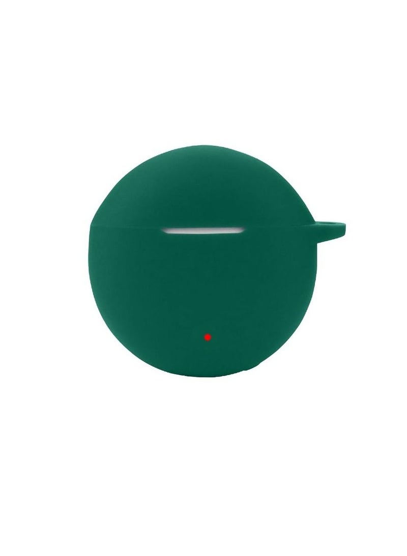 Silicone Case Compatible With Honor Earbuds X5 - Protective Cover for Headphones -Dark Green - Image 3