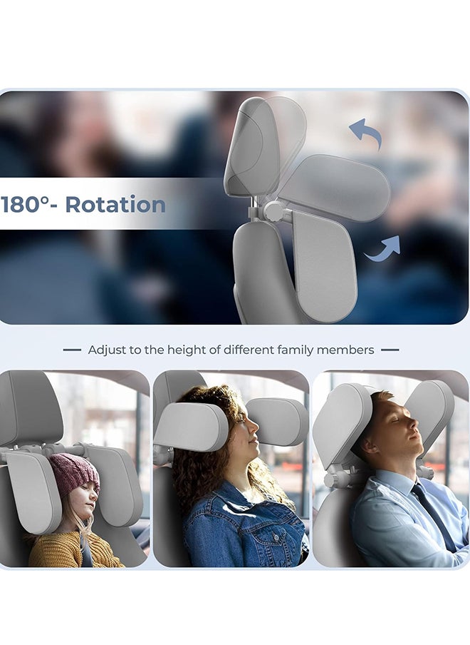 Hihonor Car Headrest Pillow, Car Neck Pillow Head Pillow, Car Sleeping Travel Pillow, Car Neck Head Shoulder Sleep Cushion Car Side Pillow for Kids Adults Elders  - Image 4
