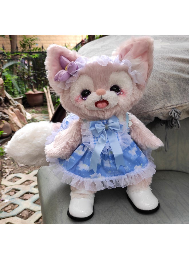 Skeleton Beier Makeup-changing Exquisite Doll Doll Magnetic Eye-catching Beads Replaceable Plush Toy Gift Little Fox Girl-Color:Small White Clouds + Small Leather Shoes-Height:Makeup Changing Skeleton Doll (mouth Type + A Pair Of Magnetic Eye Beads)  - Image 1
