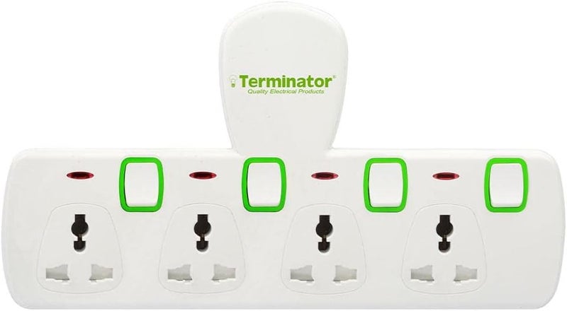 4 Way Universal T-Socket Multi Adaptor