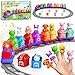 Meytccve Train Set for Toddlers 24Toddler Toys for 1 2 3 Year OldElectric Train Set Montessori Learning Matching Sorting Toys Learning Toy Birthday Gift for Boy Girl - Image 2