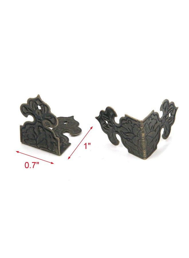 Karcy Box Corner Protector Decorative Edge Cover Vintage Bronze 1X0.7"(Lxw) Set Of 20 - Image 3