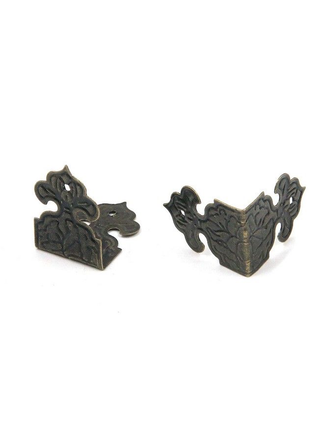 Karcy Box Corner Protector Decorative Edge Cover Vintage Bronze 1X0.7"(Lxw) Set Of 20 - Image 1