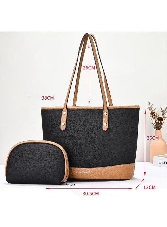 JCB CHIC حقيبة يد حقيبة يد جديدة غير رسمية نسائية حقيبة يد نسائية كبيرة الحجم ذات سعة كبيرة حقيبة كتف نسائية عالية الجودة مركبة للسيدات (2975#) - Image 2