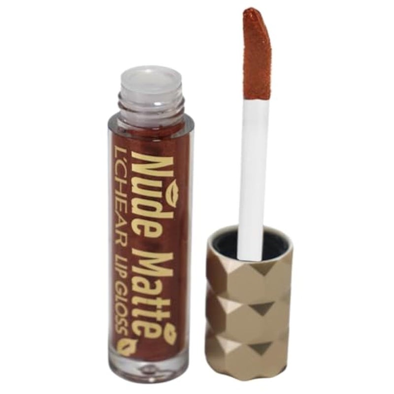 L'chear Lip Gloss Nude Matte Light&Thin Lasting Color Aqua Nourishment Shade Number 6 - Image 1
