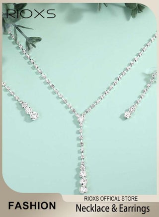 Crystal Bride Necklace Earrings Set Silver Rhinestone Wedding Accessories for Women and Girls - pzsku/Z1BE1DD2D9468D941C0E5Z/45/1746218222/f0fb922f-a3a9-49ea-bcf9-af35777862a1