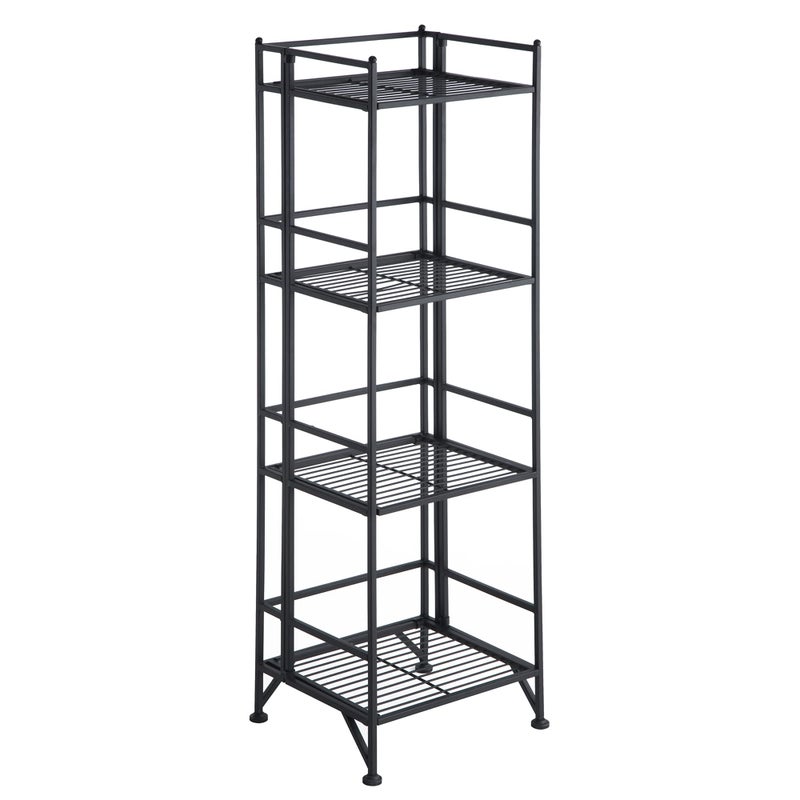 Convenience Concepts Convenience Concepts Xtra Storage 4 Tier Folding Metal Shelf Black 