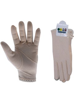 SFMW Pair Women Sun Protective UV Protection Summer Sunblock Touchscreen Gloves for Driving Riding  - Image 1