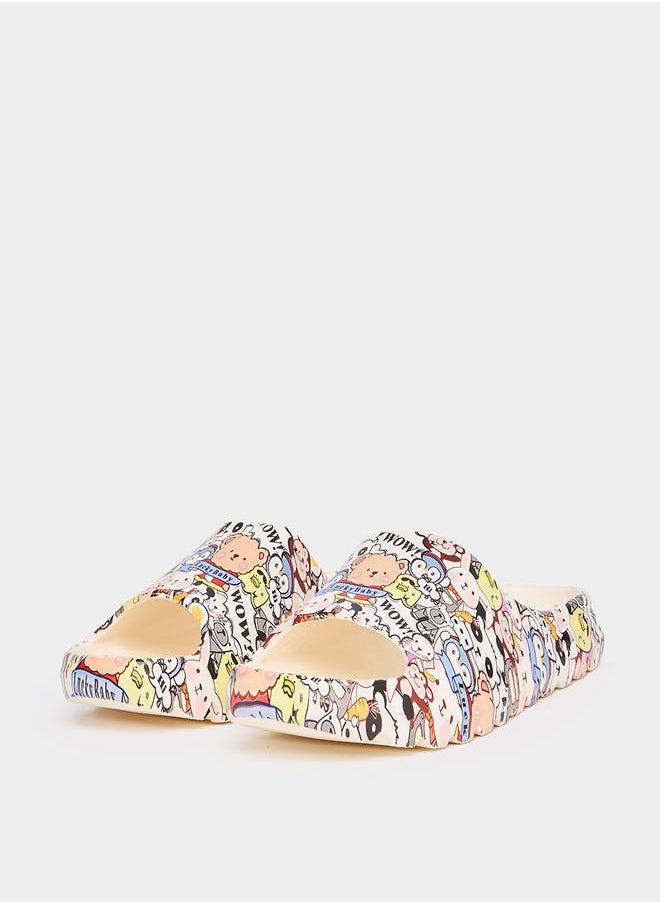 Styli Bear Print Slides  - Image 3