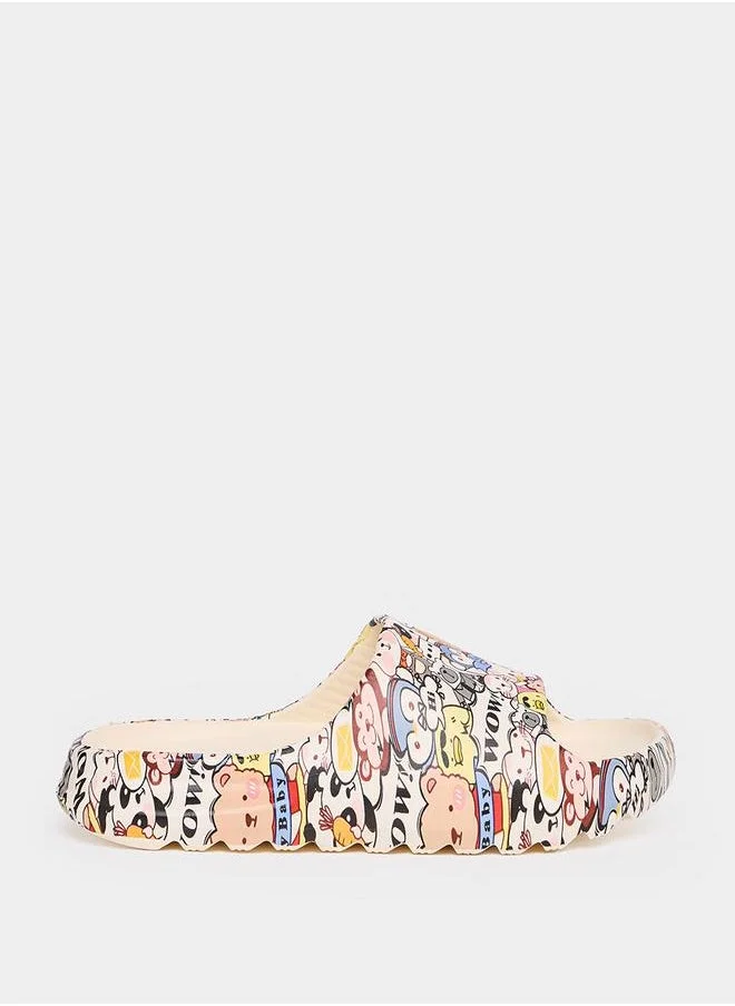 Styli Bear Print Slides