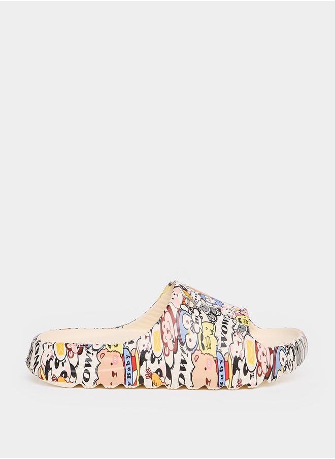 Styli Bear Print Slides  - Image 1