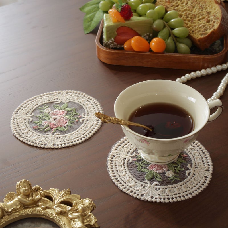 French Embroidery Lace Coaster - Image 3